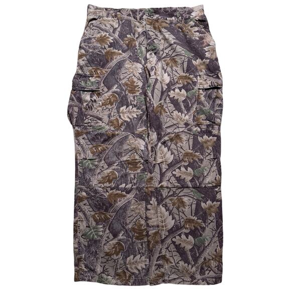 Vintage 90s Master Sportsman Hunting Camo Baggy Cargo Pants 38 X 30 - Picture 1 of 7